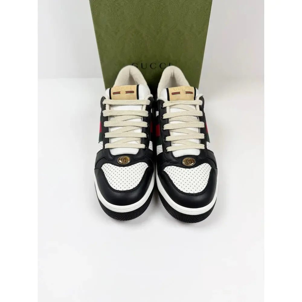 Size 8.5US - Gucci Screener Black White NEW